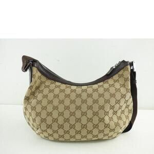 Gucci Canvas Leather Shoulder GG Bag GUUCI